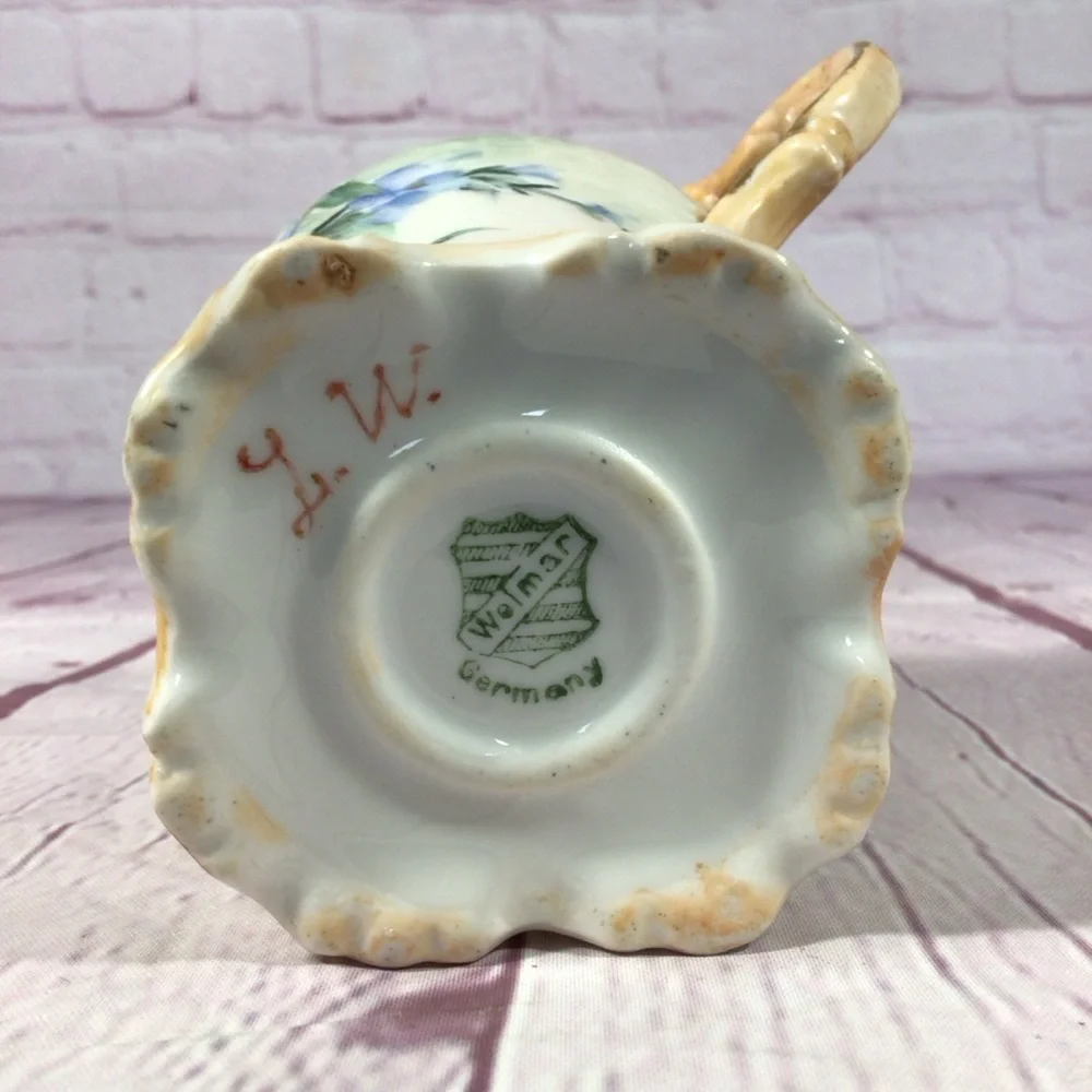 Vintage Weimar Germany Floral Porcelain Creamer Pitcher